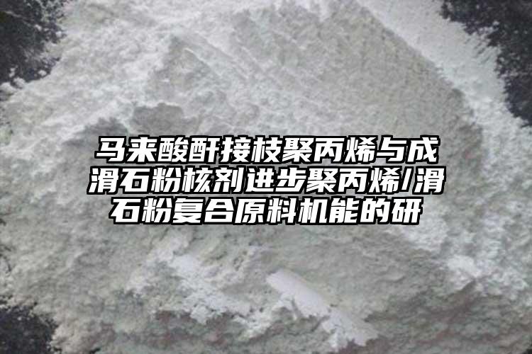 馬來酸酐接枝聚丙烯與成滑石粉核劑進(jìn)步聚丙烯/滑石粉復(fù)合原料機(jī)能的研